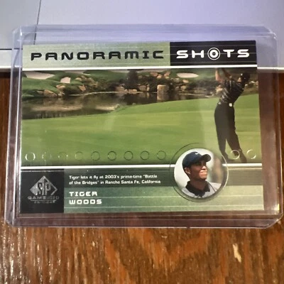 Tiger Woods 2003 SP Game Used Edition Panoramic Shots SP #46 PGA Tour HOF GOAT - Image 1 of 4