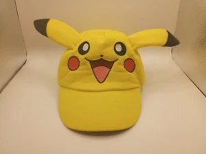 Pokemon Pikachu Mütze mit Ohren bestickt Gesicht Einheitsgröße Designware kostenloser Versand - Bild 1 von 13