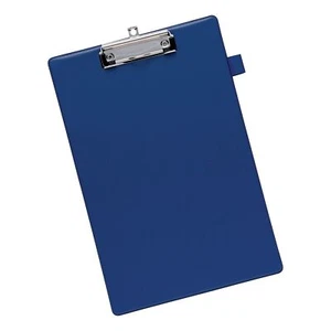 BLUE A4 FOOLSCAP CLIPBOARD PVC CLIP BOARD Filing PVC FREE Delivery - Picture 1 of 1