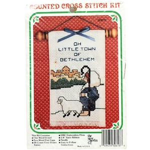Kit de punto de cruz contado Oh Little Town Of Bethlehem Navidad New Berlin Co - Imagen 1 de 3