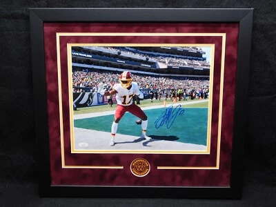 Terry McLaurin Signed Autograph Framed 11x14 Photo Washington Commanders JSA COA - Image 1 of 3