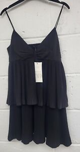 Ladies Zara Black Peplum Dress BNWT Small. PAC