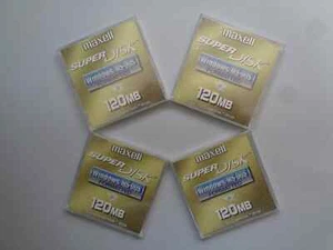 4 Super Disk MAXELL 120MB - Windows / MS-DOS Formatted Neuf - Bild 1 von 3