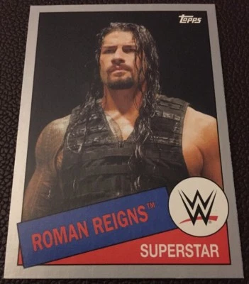 WWE 2015 Topps Heritage Short Print Roman Reigns Parallel - Image 1 of 2