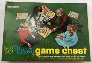 1964 Variety Game Chest 58 Games by Transogram in Good Condition FREE SHIPPING
