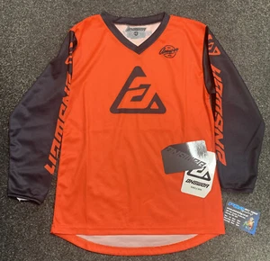 Answer Arkon Bold Youth MX Shirt Black/Orange - Youth Medium - Picture 1 of 2