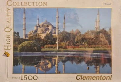 2 PUZZLE VINTAGE CLEMENTONI TRAVEL 1500 PEZZI ISTANBUL  E MANHATTAN - Immagine 1 di 2