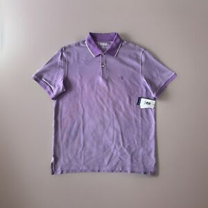 Izod Advantage Performance Men’s Purple Polo Golf Short Sleeve Shirt Size Medium