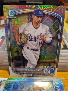 2025 Bowman Chrome Jac Caglianone #BCP-103 Mega Box Mojo Refractor Royals SP π - Picture 1 of 2