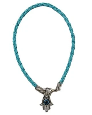 MA.CHICHA Lot 1 MAIN HAMSA contre MAUVAIS ŒIL Bracelet cordon CIEL Pendentif CHANCEUX