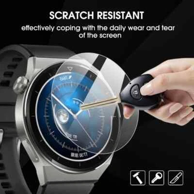Huawei Watch Screen Protector 3pcs Smartwatch Tempered Glass Film Accessories - Image 1 of 4