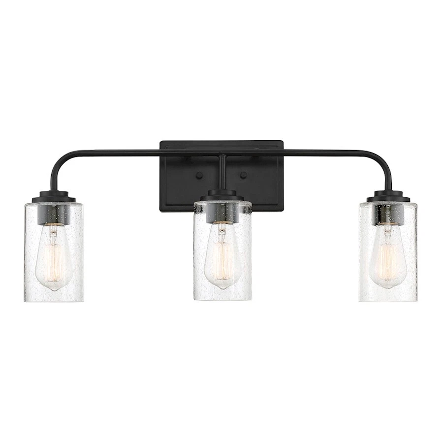 Designers Fountain Logan 3 Light Bath Bar, Matte Black - 96403-MB - Image 1 of 1