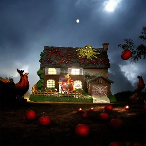 Hawthorne Simpsons Halloween Dorf Flandern Haus noch aus Kunststoff mit Figur #1 - Bild 1 von 22