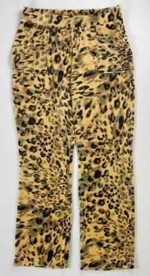 Junior's Juicy by Juicy Couture Soft Velour Animal Print Leggings NEW - Image 1 of 3