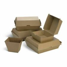 DISPOSABLE CARDBOARD FOOD TRAY BOXES 25,50,75PK 10 SIZES TAKEAWAY PARTY CATERING