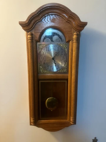 Howard Miller - Regulator Wall Clock - 620-156 - Golden Oak - Dual Chime Cover