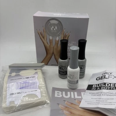 Nuevo en caja Orly GelFX Builder In A Bottle Kit de introducción Primer Topcoat Formas de ajuste perfecto  Foto 1 de 4