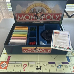 1998 Monopoly Deluxe Special Edition Board Game  ~ Just Missing 4 Houses - Picture 1 of 15