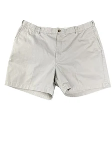 LL Bean Shorts Mens 40 Khaki Beige Comfort Waist Casual Classic Cotton Chino - Picture 1 of 13