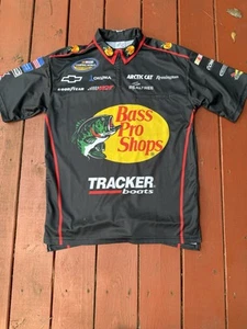 Bass Pro Shop NASCAR Motorsport Poloshirt Herren Medium Tony Stewart Pit Image - Bild 1 von 6