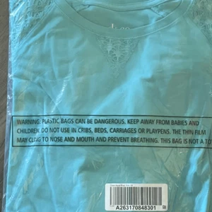 Denim & Co Womens 2X Active Lace Tee T Shirt Summer Aqua Blue Short Sleeve NWT - Picture 1 of 1