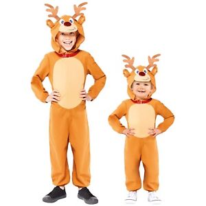 Child Kids Nativity Reindeer Rudolph Christmas Animal Fancy Dress Costume New