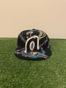Vintage American Needle Atlanta Braves all over print fitted hat 7 3/4 wool NWT - Picture 1 of 13