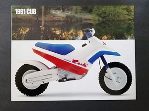 Honda Cub 90 1991 concesionario de motocicletas folleto desplegable catálogo de ventas - Imagen 1 de 5