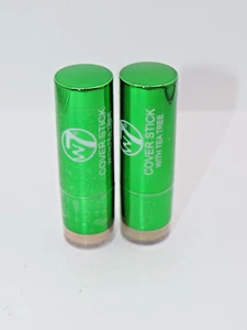 4 X LOT W7 COVER CONCEALER STICK WITH TEA TREE OIL - CHOOSE SHADE - Picture 1 of 11