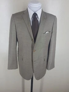 His First Hickey Freeman Made In USA Sport Coat 3 Btn Center Vent 16 Reg - Picture 1 of 11