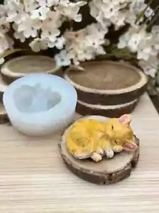 3D Cat-Kitty-animal handmade silicone mold for crafts-Fondant-Resin-Clay-Candy - Picture 1 of 8