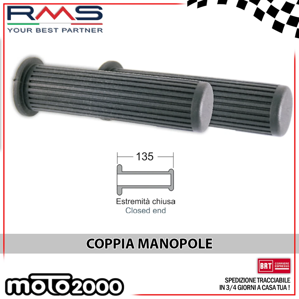 COPPIA MANOPOLE RMS PER PIAGGIO VESPA PX E ARCOBALENO 150 1983 - Imagen 1 de 1