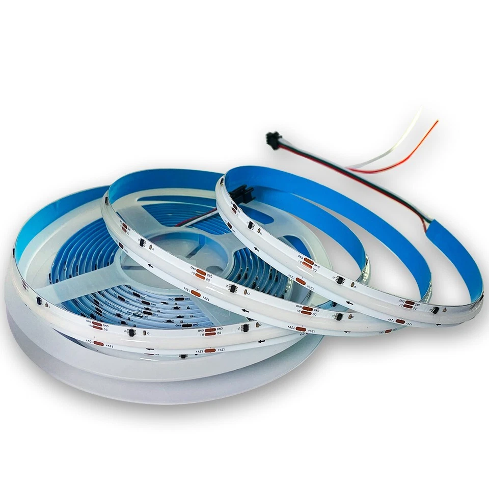 DC12V/24V RGB Smart IC COB LED Strip Light Addressable 5M 720LEDs/m 576 LEDs/m - Image 1 of 4