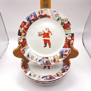 Vintage Coca Cola Marke Geschirr—Sm Teller—Santa Collage—Steinzeug—Sakura—EUC - Bild 1 von 8