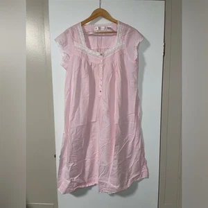 Eileen West Nachthemd Kurzarm lang rosa Damen Gr. Medium - Bild 1 von 11