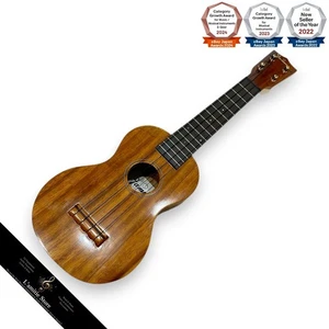 KIWAYA Soprano Ukulele FS-5 Made in Japan Hawaiian Koa Wood Friction pegs Used - Picture 1 of 21