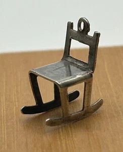Vintage Sterling Silber Schaukelstuhl Armband Charm - Bild 1 von 4