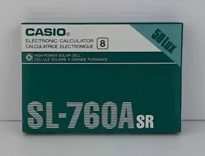 CASIO SL-760A SR - CALCOLATRICE - VINTAGE - NUOVA - Picture 1 of 10
