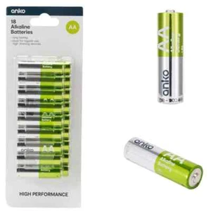High Performance Alkaline Batteries - AA, Pack of 18 - Picture 1 of 1