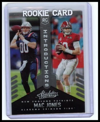 2021 Panini Absolute #INT-9 Mac Jones Introductions RC Rookie - Image 1 of 2