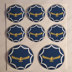 South Africa Stickers Cockade 3D Roundel Resin Domed Adhesive Air Force Sticker - Picture 1 of 1