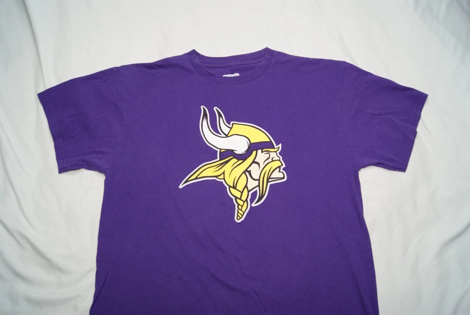 minnesote vikings t-shirt #15 jennings men's large nfl team apparel purple - Image 1 of 4