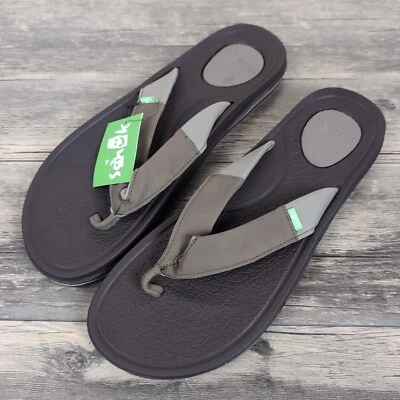 Sandalias SANUK Para Hombre Talla 14 Cerveza Acogedoras 3 Gris 1099396 Nuevas con Etiquetas  Foto 1 de 4