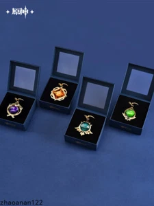 Llavero oficial miHoYo Genshin visión de impacto vidrio aleación de zinc llavero mercancías - Imagen 1 de 40