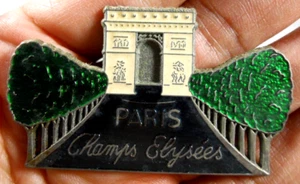 imán nevera recuerdo viaje metal París Francia Europa vintage - Imagen 1 de 4