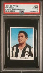 1966 PANINI CAMPIONI DELLO SPORT #162 GARRINCHA PSA 8 High Grade! - Picture 1 of 2