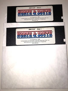 Vintage NORTH & SOUTH PC IBM 1989 Floppy Computer Software Video Game, 5.25" - Picture 1 of 2