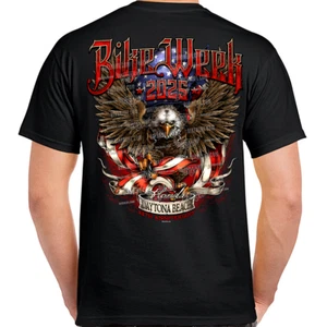 2025 Bike Week Daytona Beach Heroic Eagle T-Shirt No Harley - Picture 1 of 16