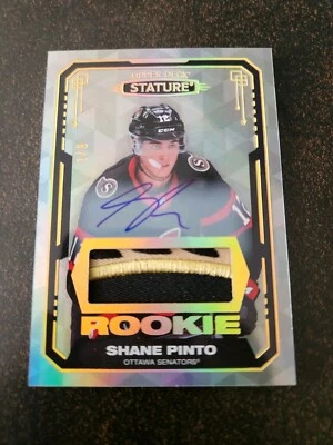 2021-22 Stature - Shane Pinto - Photo Variant Rookie Patch Auto 3/8 - Image 1 of 2