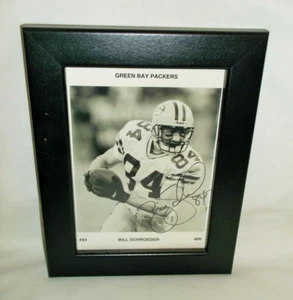 NFL Green Bay Packers BILL SCHROEDER #84 FIRMADO Blanco y Negro Enmarcado Foto 5X7 - Imagen 1 de 2
